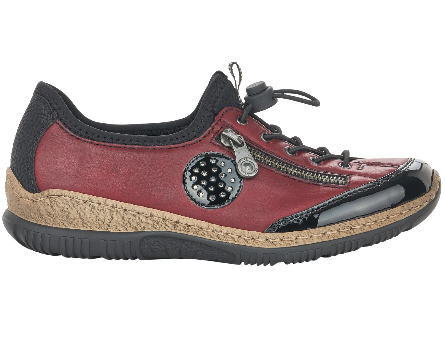 Rieker Promenadskor N3268-02 Röd 3 Rieker Promenadskor N3268-02 Röd