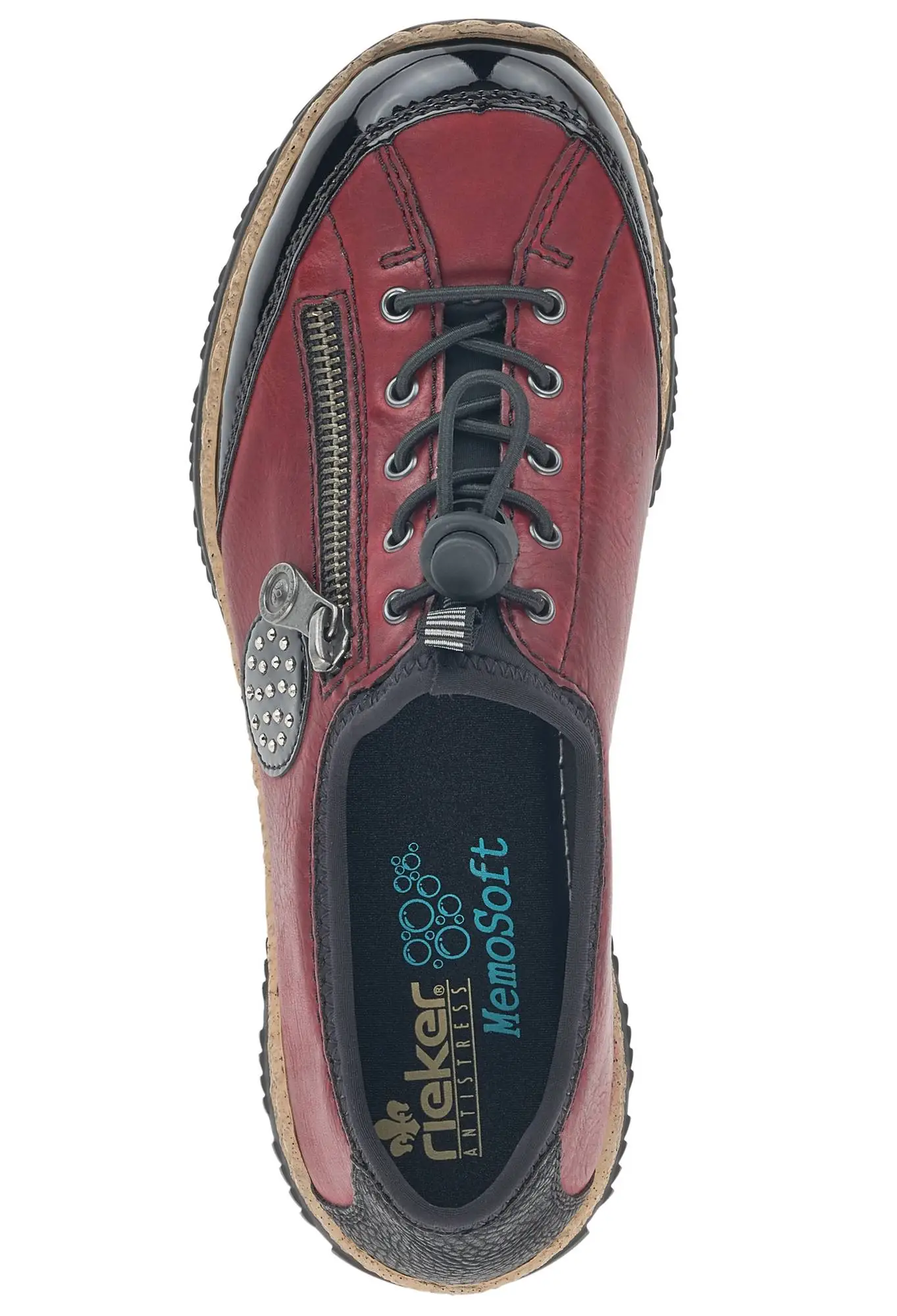 Rieker Promenadskor N3268-02 Röd 5 Rieker Promenadskor N3268-02 Röd - Bild 3