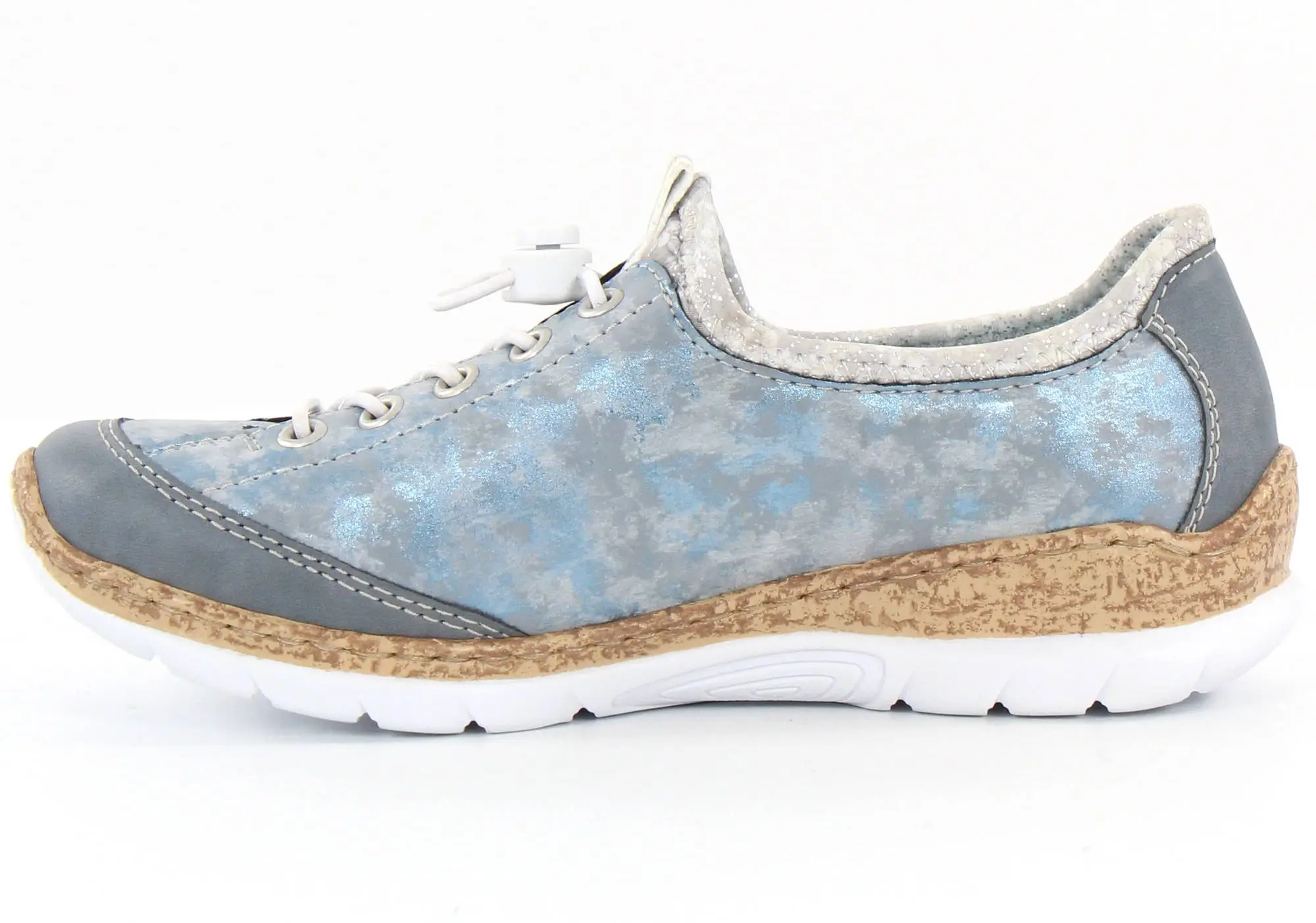 Rieker Promenadskor N4263-12 Ljusblå 4 Rieker Promenadskor N4263-12 Ljusblå - Bild 2