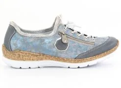 Rieker Promenadskor N4263-12 Ljusblå