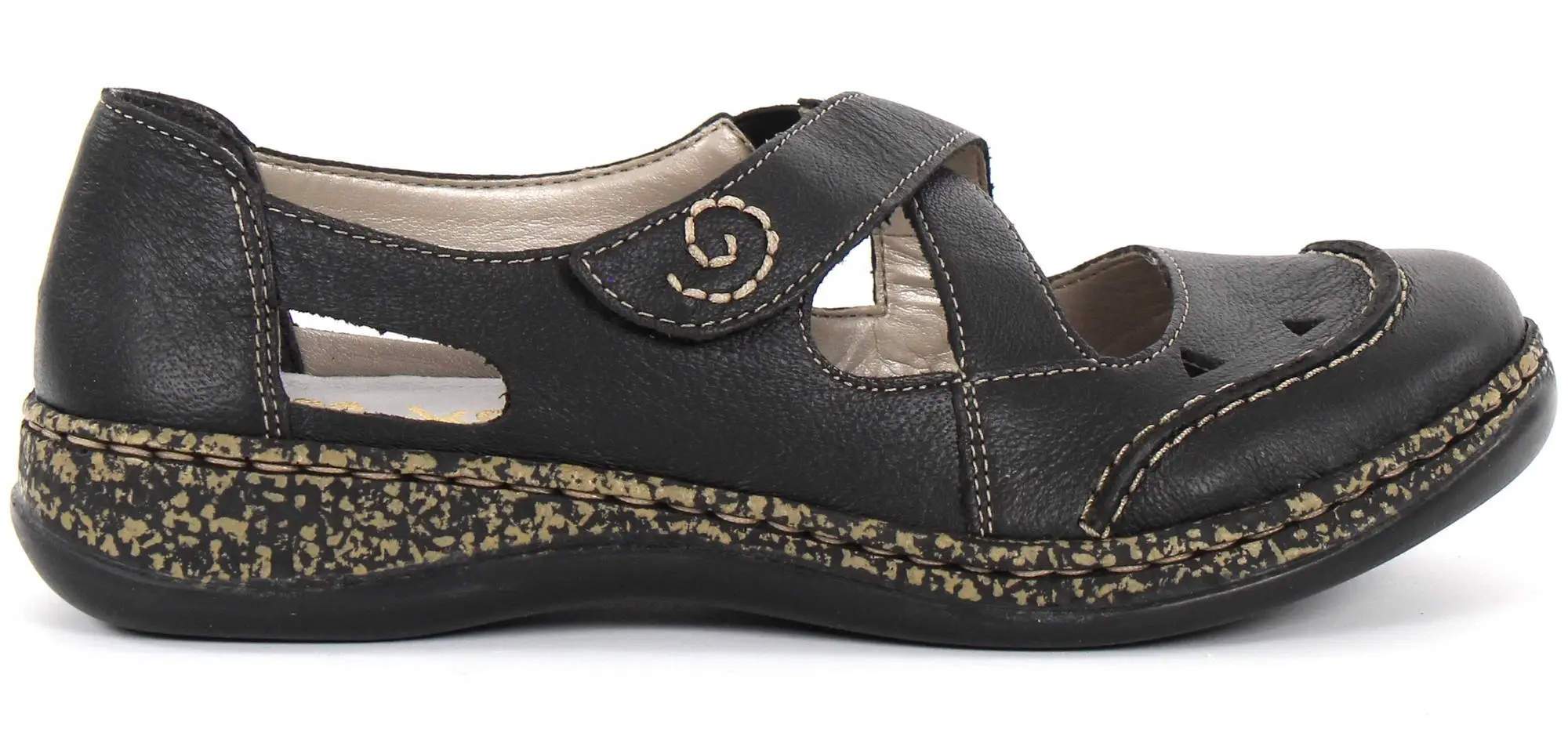 Rieker Promenadskor 46335-00 Svart 3 Rieker Promenadskor 46335-00 Svart