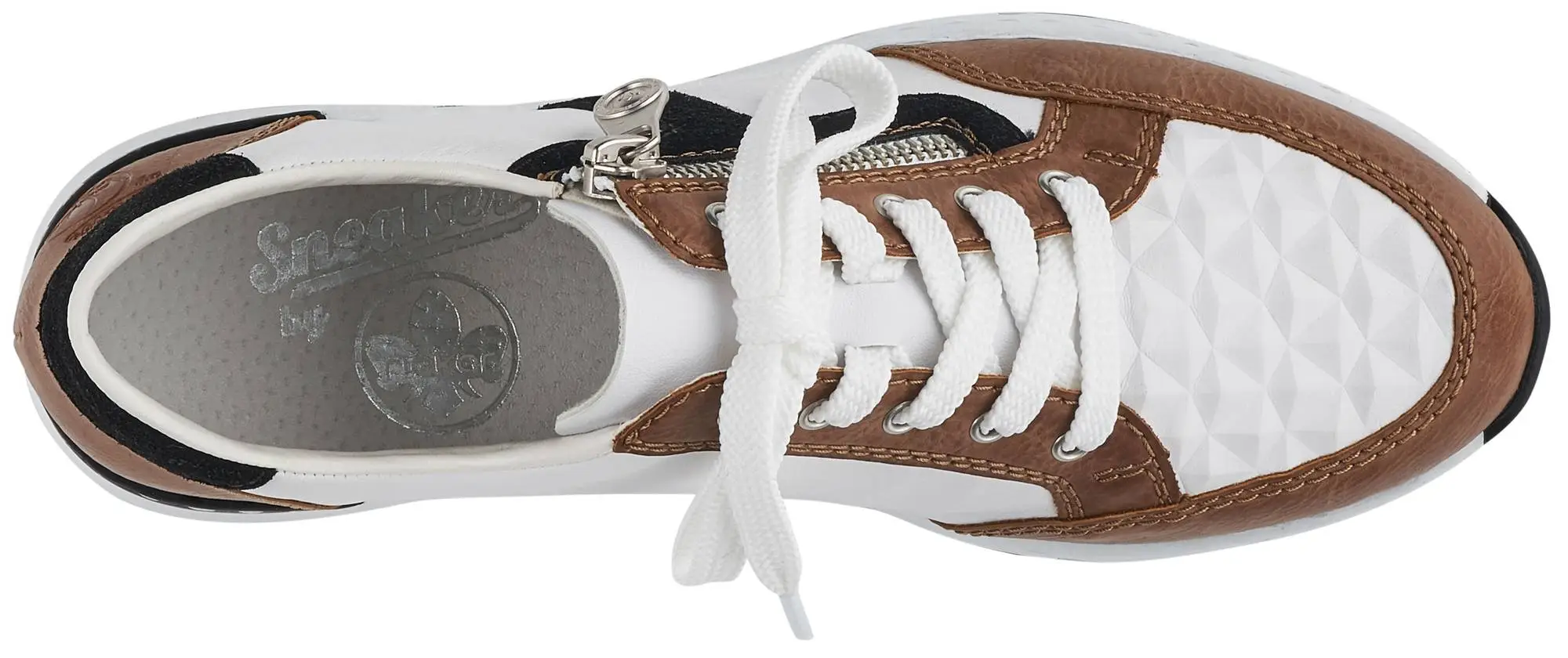 Rieker Kilklackade Sneakers N6303-64 Vit/multi 5 Rieker Kilklackade Sneakers N6303-64 Vit/multi - Bild 3