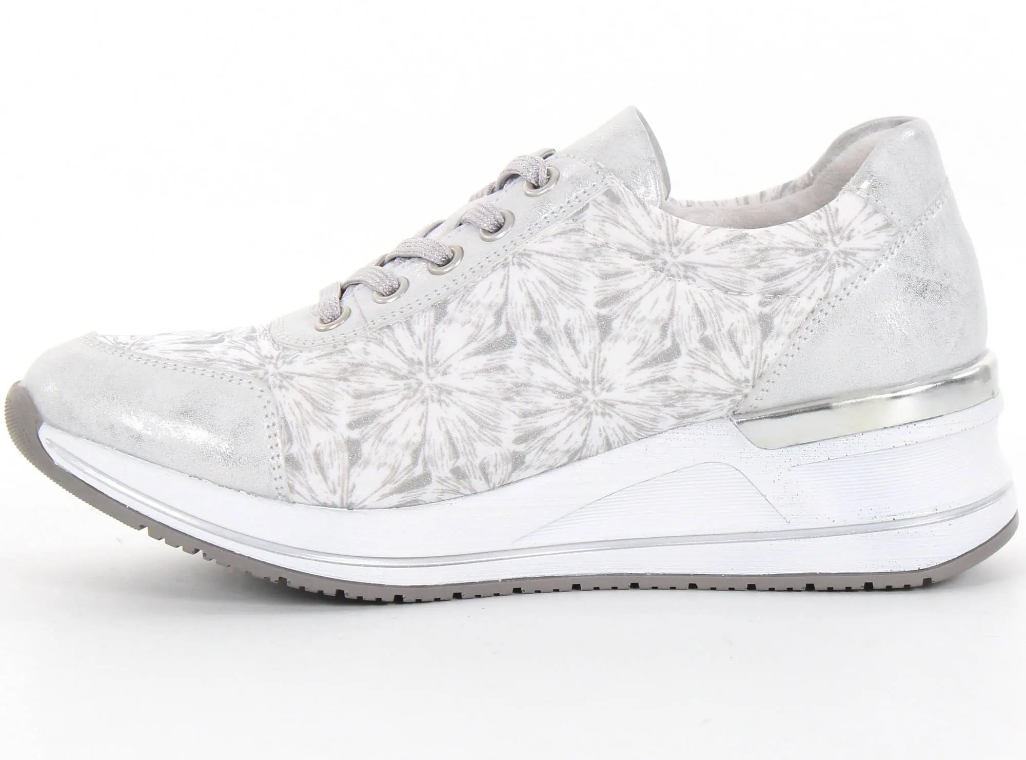 Rieker Remonte Sneakers Med Kilklack D3203-90 Silver 4 Rieker Remonte Sneakers Med Kilklack D3203-90 Silver - Bild 2