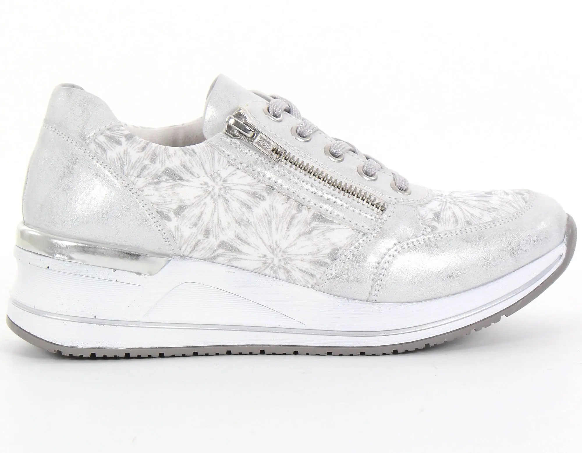 Rieker Remonte Sneakers Med Kilklack D3203-90 Silver 3 Rieker Remonte Sneakers Med Kilklack D3203-90 Silver