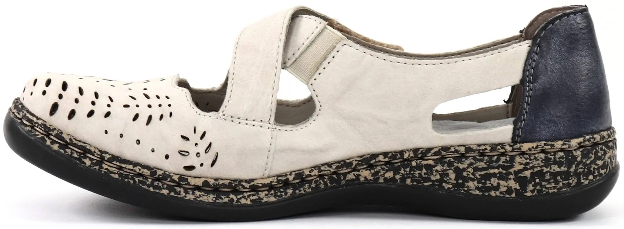 Rieker Dam Promenadskor 46375-60 Beige 4 Rieker Dam Promenadskor 46375-60 Beige - Bild 2