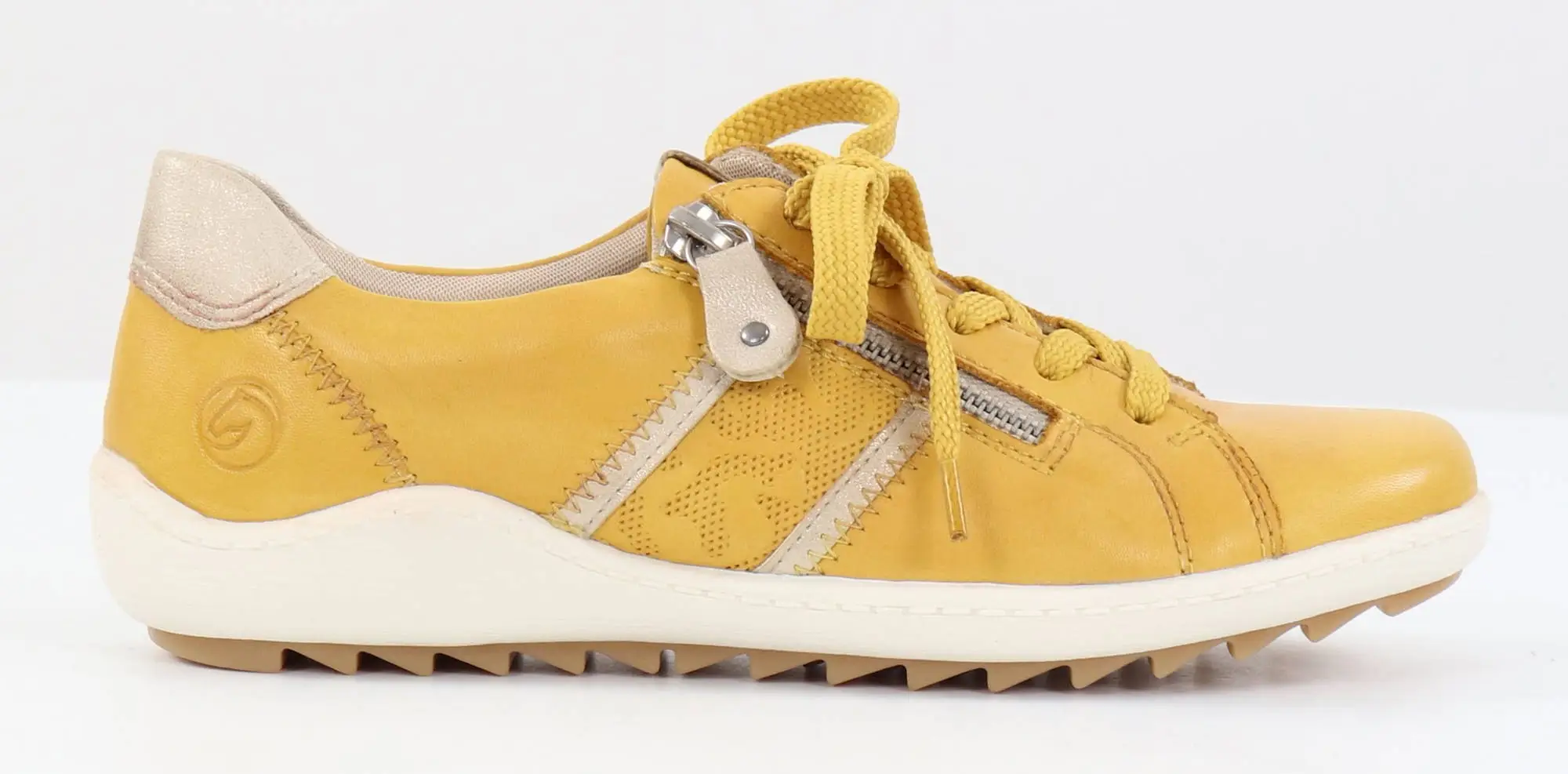 Rieker Remonte Dam Promenadskor R1426-68, Gul 3 Rieker Remonte Dam Promenadskor R1426-68, Gul