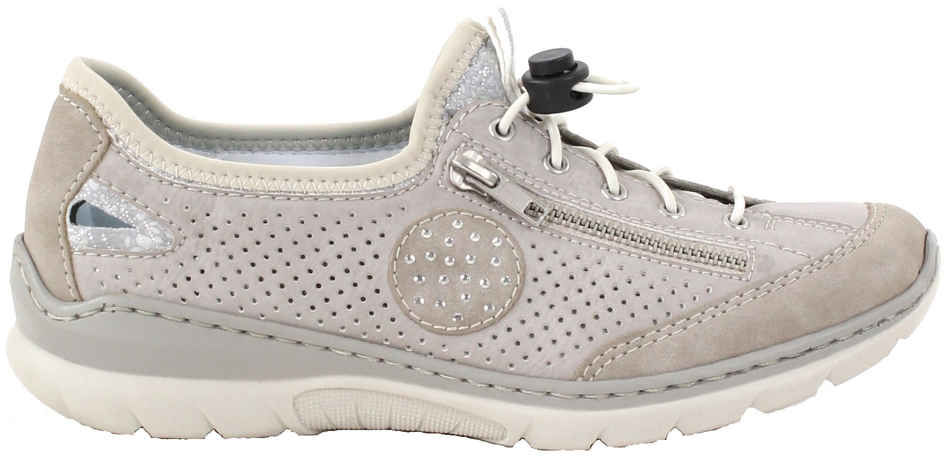 Rieker Promenadskor L3266-40 Grå 3 Rieker Promenadskor L3266-40 Grå