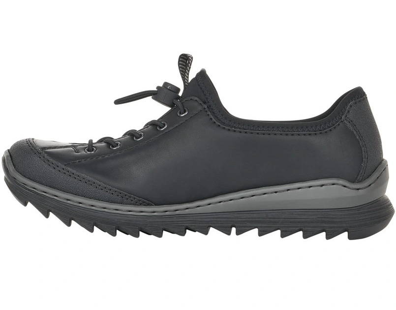Rieker Promenadskor M6269-02 Svart 4 Rieker Promenadskor M6269-02 Svart - Bild 2