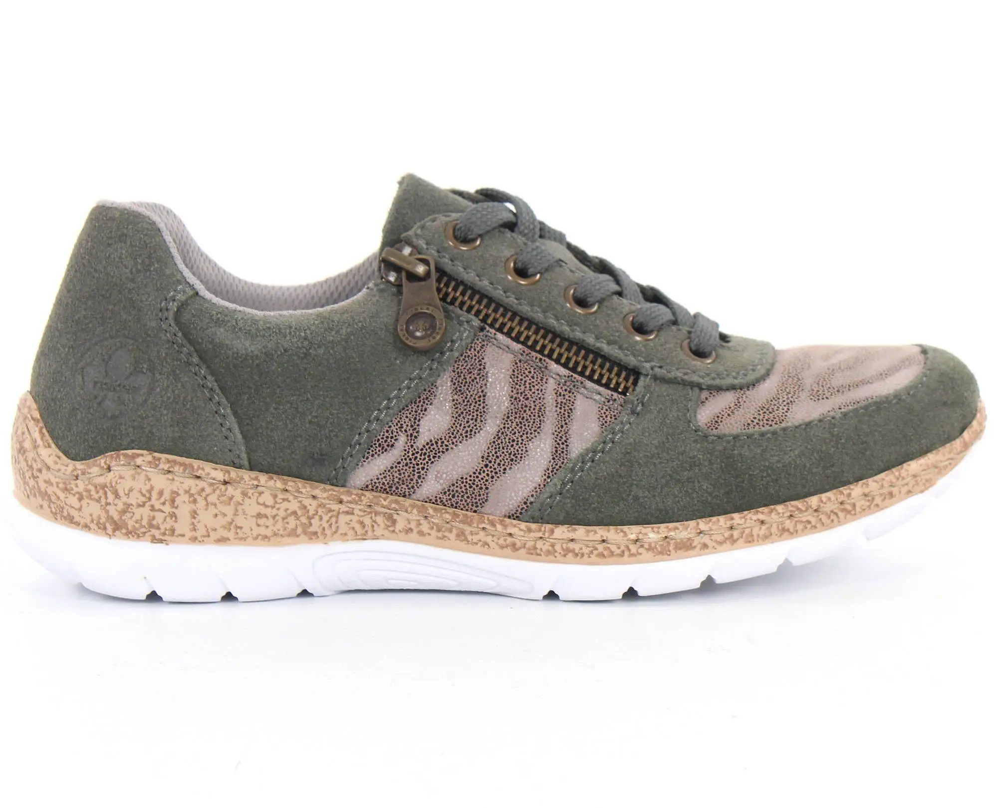 Rieker Promenadskor N4238-54 Grön 3 Rieker Promenadskor N4238-54 Grön