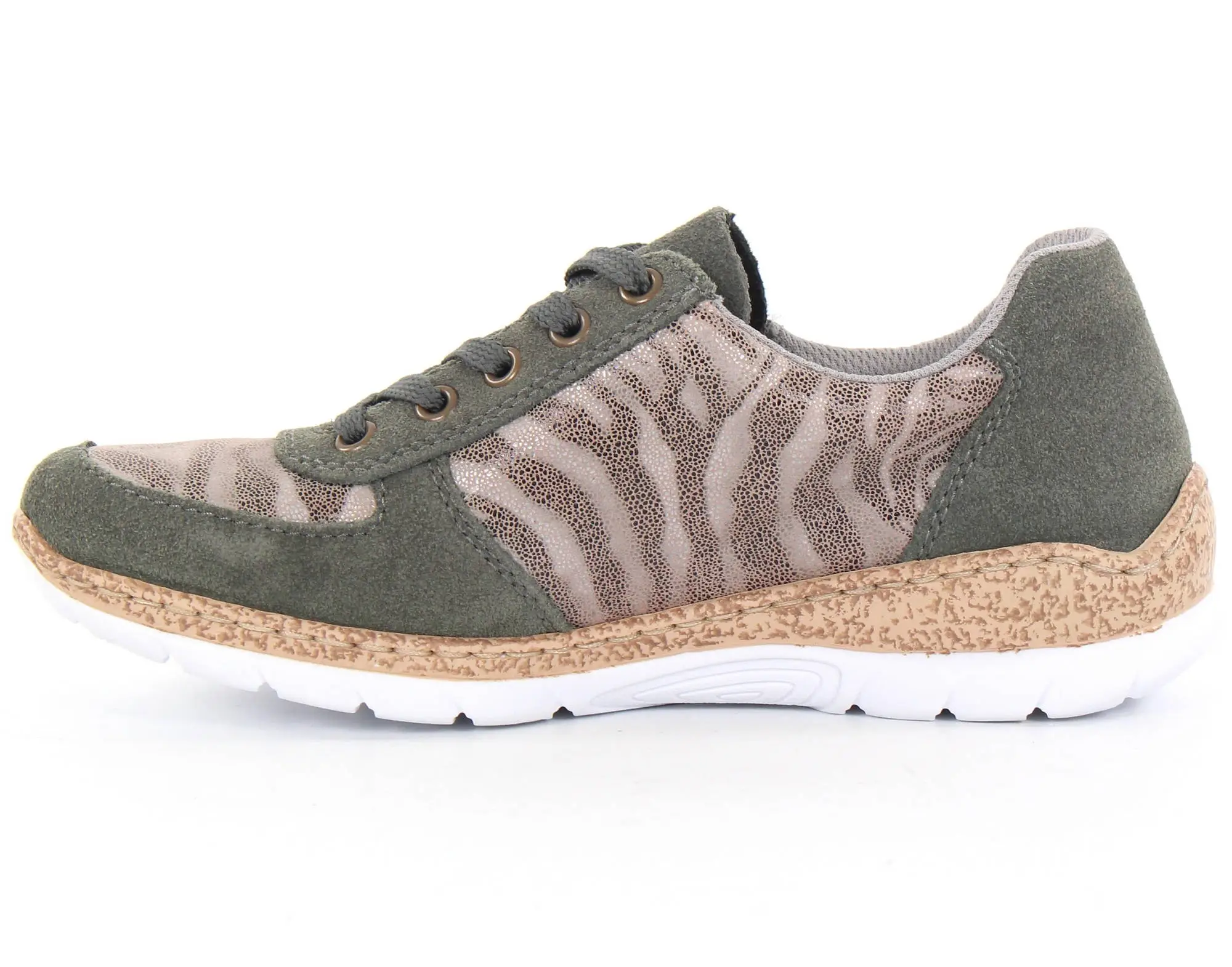 Rieker Promenadskor N4238-54 Grön 4 Rieker Promenadskor N4238-54 Grön - Bild 2