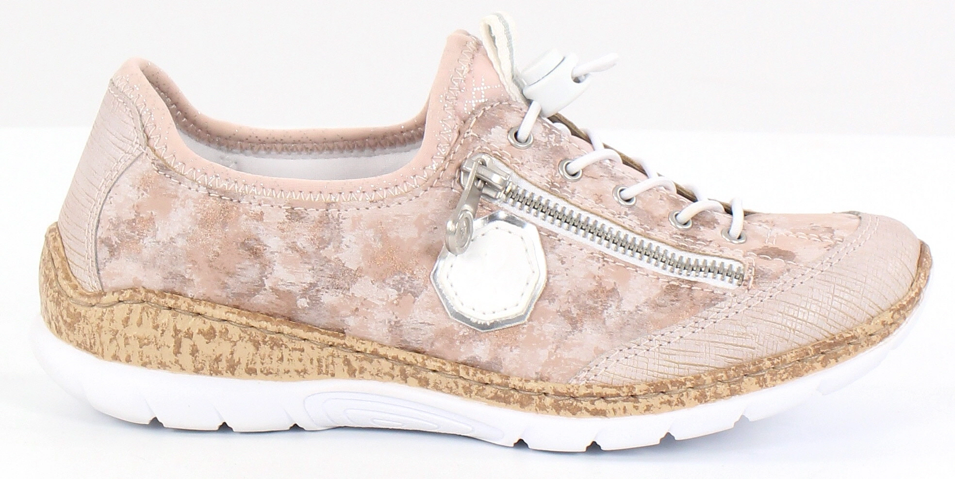 Rieker Promenadskor N4263-30 Rosa 3 Rieker Promenadskor N4263-30 Rosa