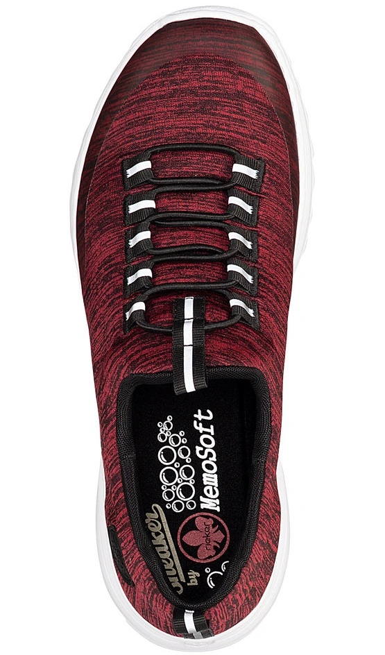 Rieker Promenadskor N6073-35 Röd 5 Rieker Promenadskor N6073-35 Röd - Bild 3