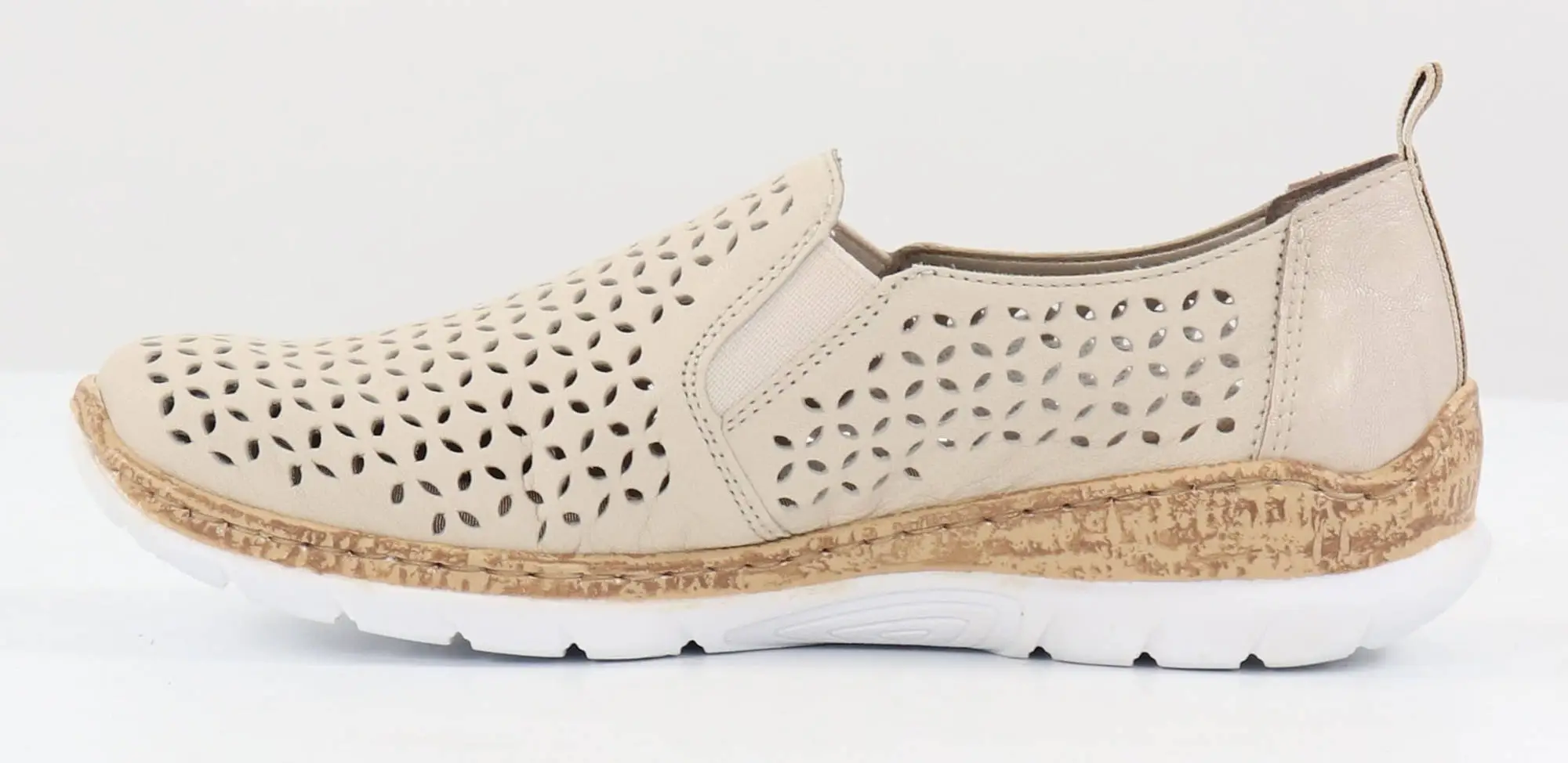 Rieker Dam Promenadskor I Läder N4251-60 Beige 4 Rieker Dam Promenadskor I Läder N4251-60 Beige - Bild 2