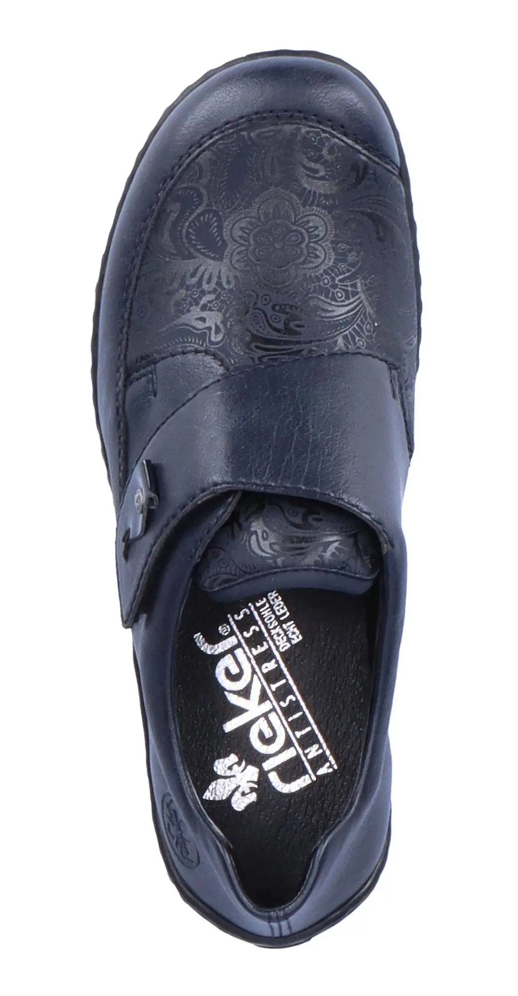 Rieker Dam Promenadskor Med Bred Läst 48951-14 Blå 5 Rieker Dam Promenadskor Med Bred Läst 48951-14 Blå - Bild 3