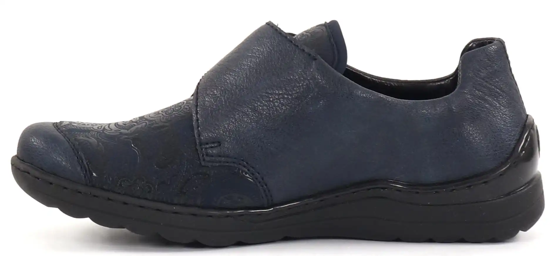 Rieker Dam Promenadskor Med Bred Läst 48951-14 Blå 4 Rieker Dam Promenadskor Med Bred Läst 48951-14 Blå - Bild 2