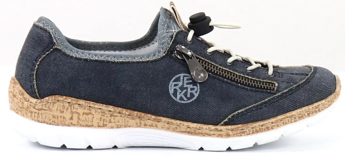 Rieker Dam Sneakers N4263-16, Blå 3 Rieker Dam Sneakers N4263-16, Blå